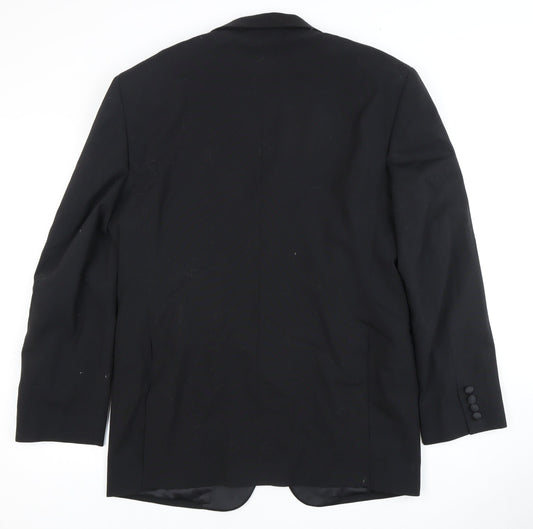 Moss Bros Men's Black Tuxedo Blazer 40R Formal Jacket
