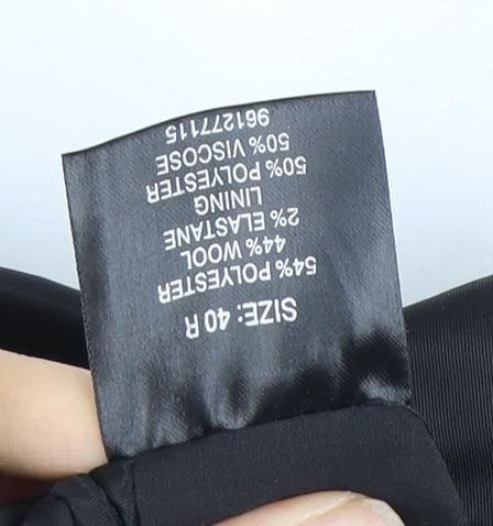 Moss Bros Men's Black Tuxedo Blazer 40R Formal Jacket