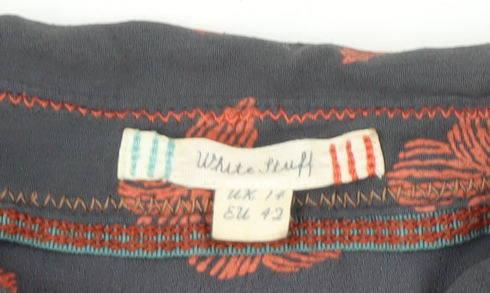White Stuff Women's Multicoloured Button-Up Shirt