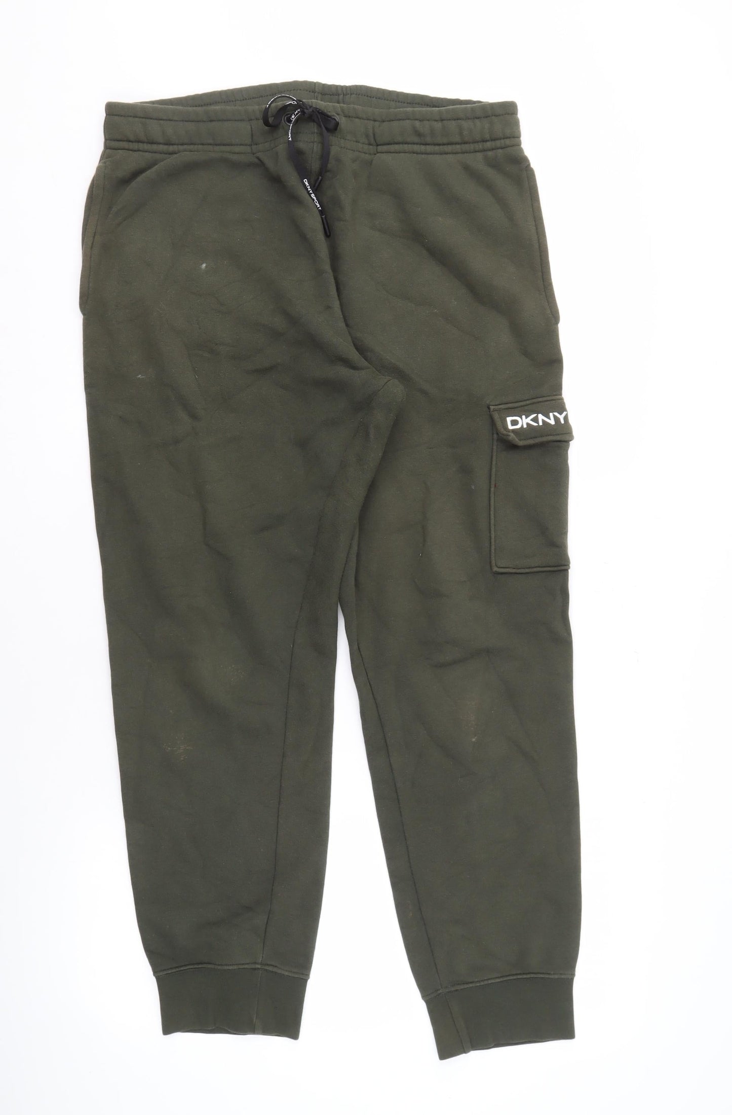 DKNY Sport Men's Green XL Jogger Trousers - Athleisure Style