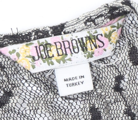 Joe Browns Women's Black Ivory Lace Sheath Dress Size 14