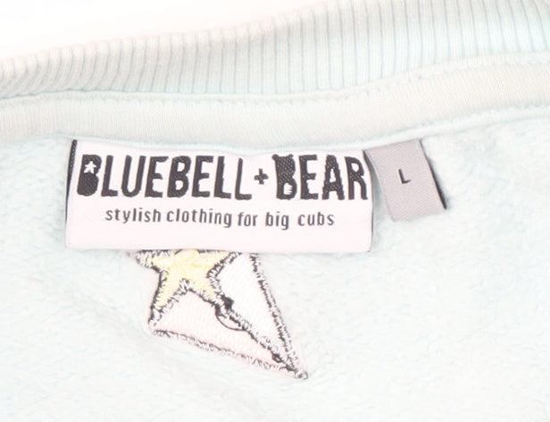Bluebell + Bear Women’s Blue Animal Print Sweatshirt L