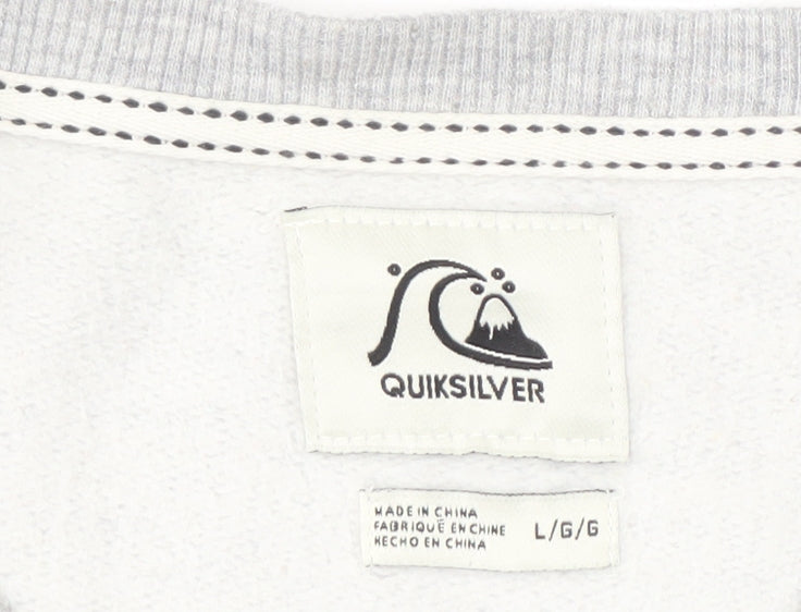 Quiksilver Unisex Adults Grey Pullover Sweatshirt L