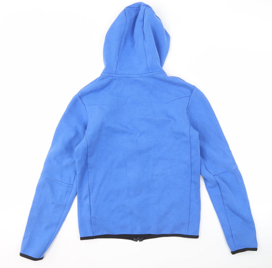 Nike Men's Blue Full Zip Hoodie, XS - Stylish Gym Wear