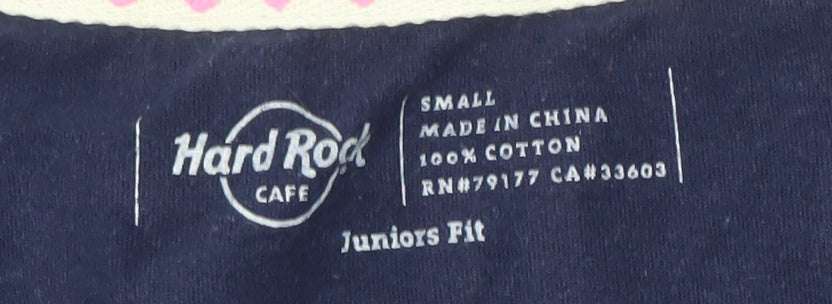 Hard Rock Cafe Teens Blue Music T-Shirt S