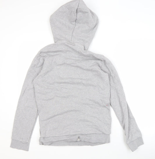 Adidas Men's Grey Pullover Hoodie - Size S