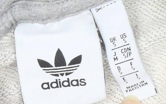 Adidas Men's Grey Pullover Hoodie - Size S