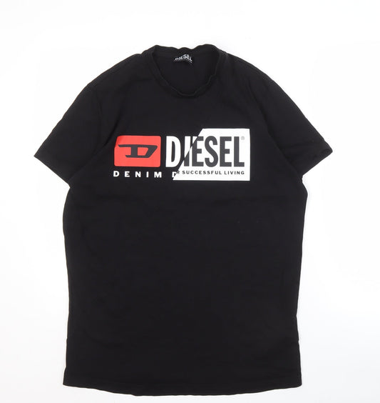 Diesel Men's Black XL Logo T-Shirt