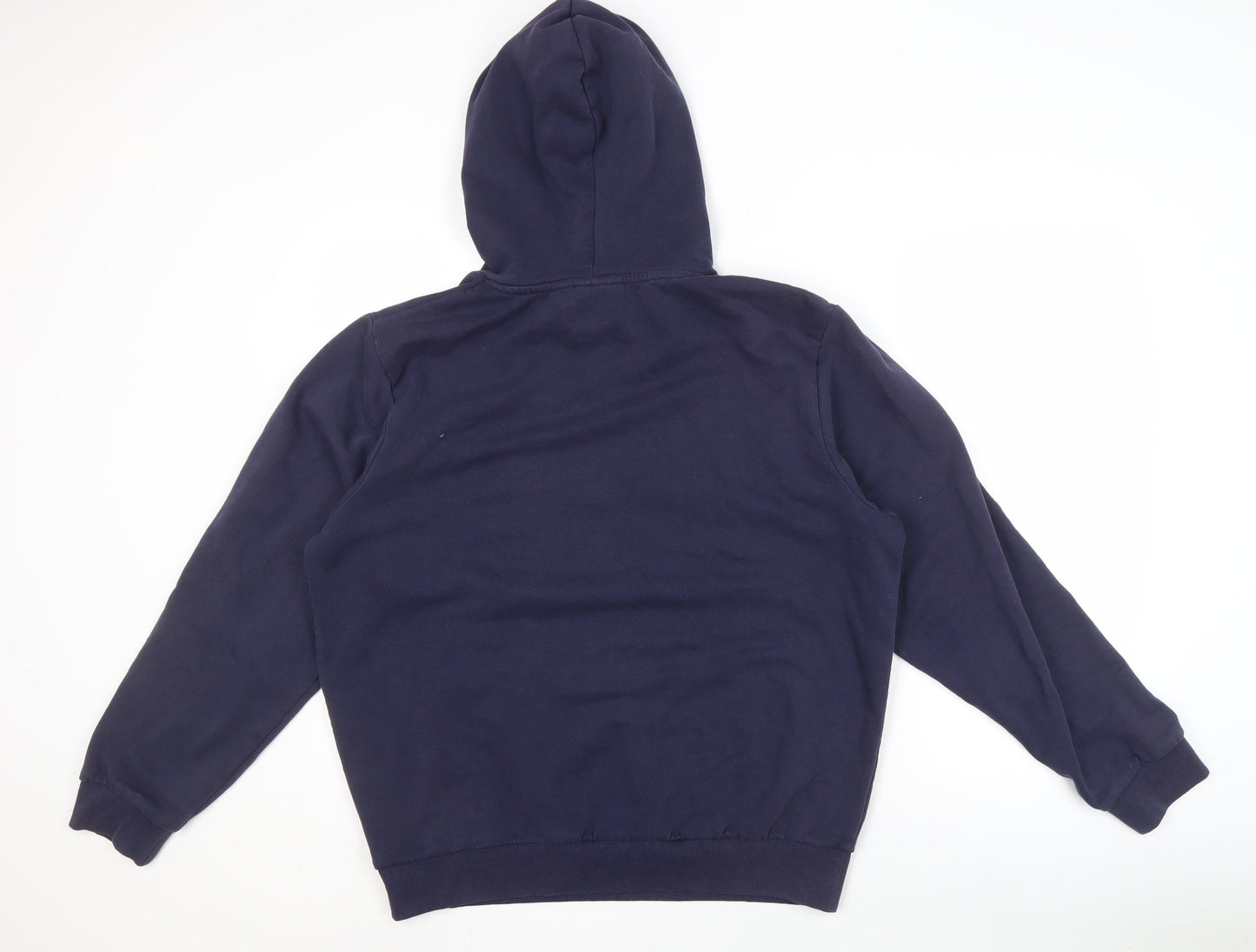 FILA Men's Blue Pullover Hoodie - L, Hooded, Logo