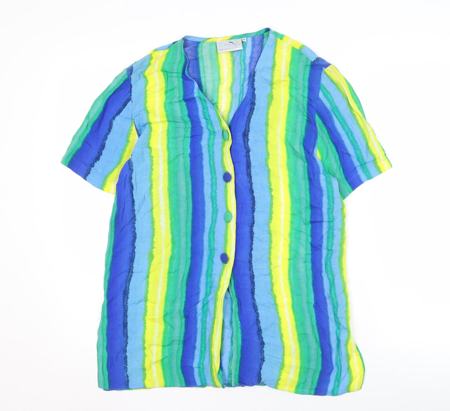 The Edinburgh Collection Women's Multicoloured Blouse Size 10