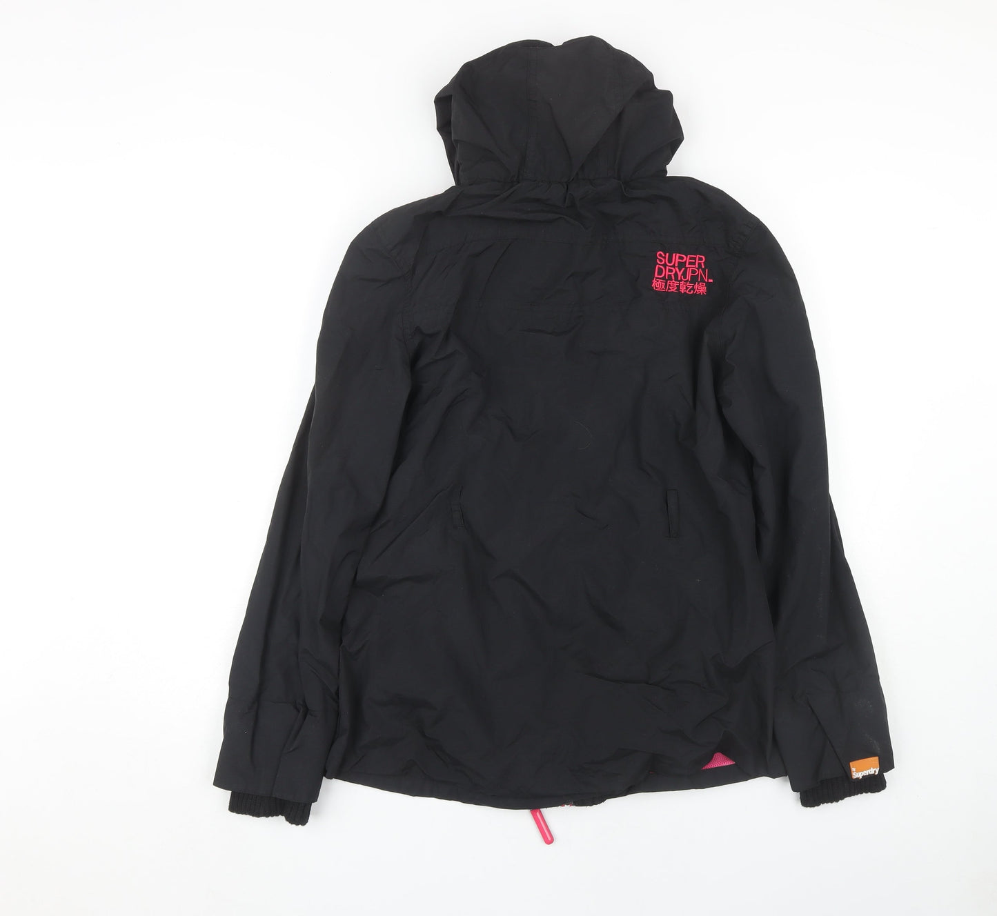 Superdry Women's Black Hooded Windbreaker Jacket M