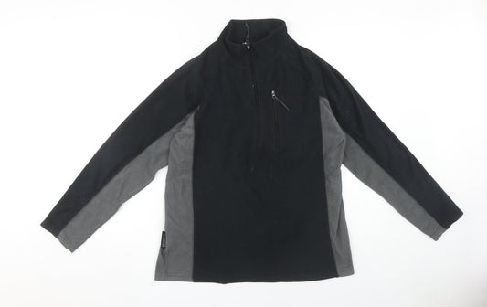 Mountain Warehouse Men's Black XS Fleece Pullover Sweatshirt