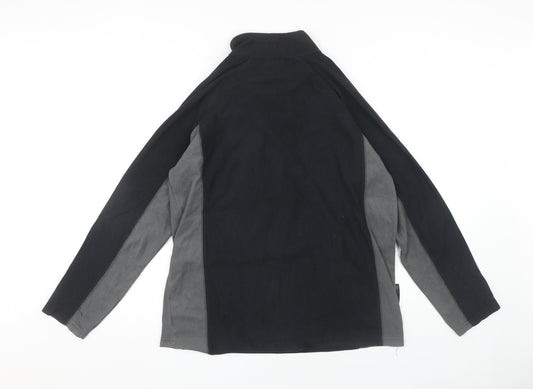 Mountain Warehouse Men's Black XS Fleece Pullover Sweatshirt