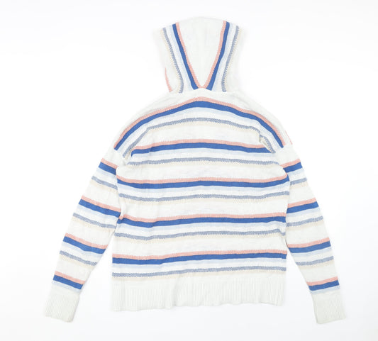 Fat Face Women's Multicoloured V-Neck Hoodie Size 16