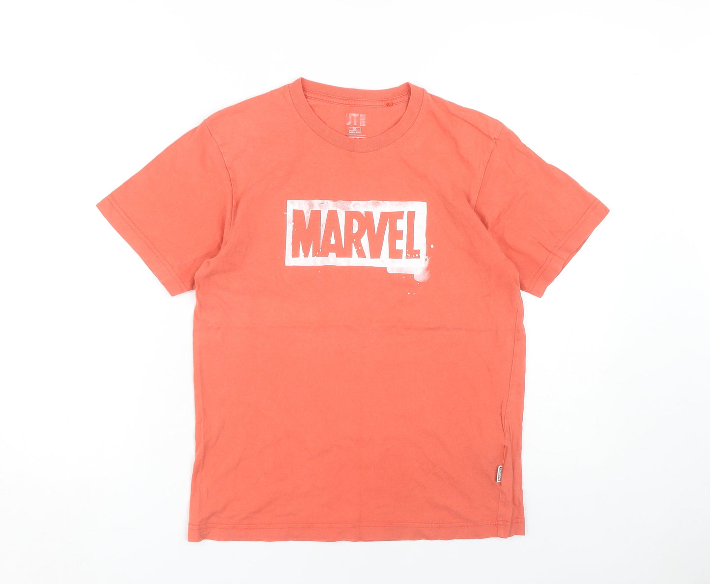 Marvel Unisex Red XS T-Shirt, Crew Neck Short Sleeve