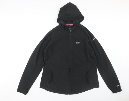 Trespass Women's Black Fleece Jacket XL Casual Hooded