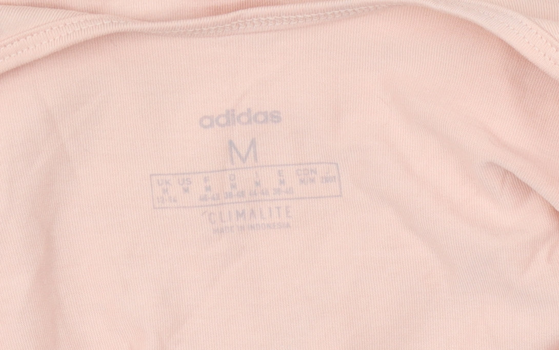 Adidas Women's Pink M Basic T-Shirt Climalite