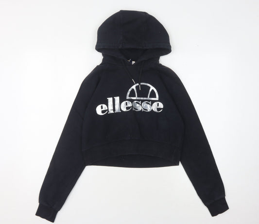 Ellesse Women’s Black Hoodie, Size 8, Pullover