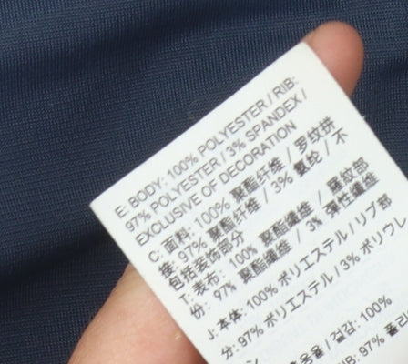 Nike Unisex Blue Full Zip Logo Sweatshirt - M