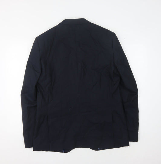 Marks and Spencer Men's Blue Blazer, Size 42R