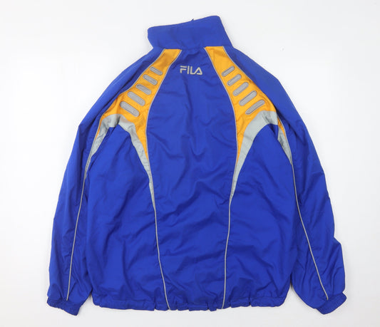 Fila Men's Blue Windbreaker Jacket S