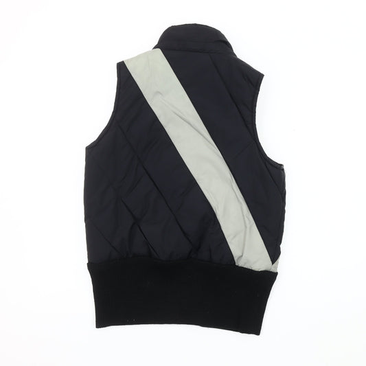 PASH Women's Black Quilted Waistcoat, Size 8