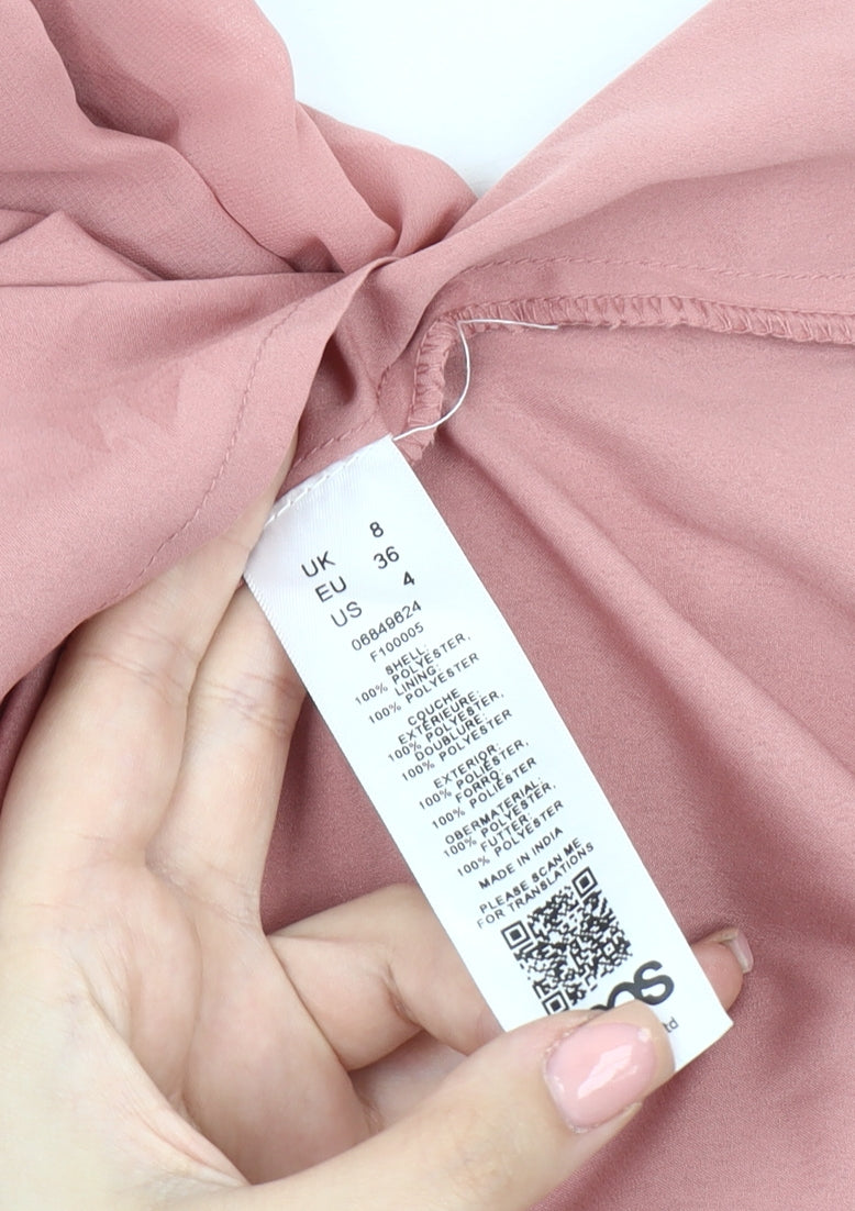 ASOS Women's Pink Sleeveless Dress UK 8