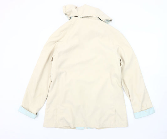 Finesse Women's Beige Zip Jacket Size 10 Regular