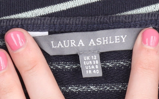Laura Ashley Women's Striped Pullover Jumper Size 12
