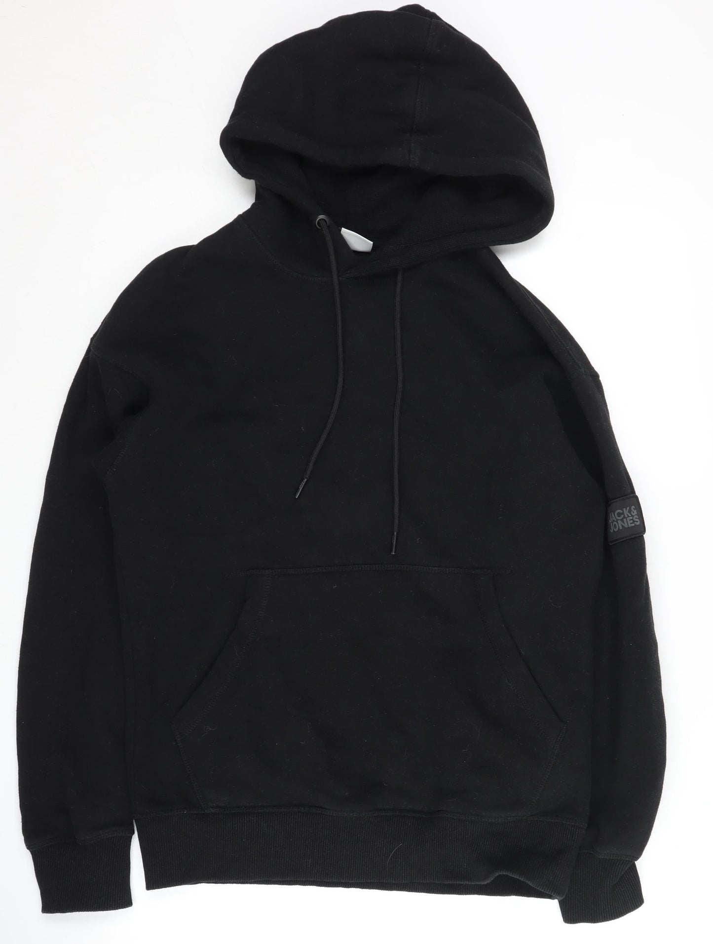 Jack & Jones Men's Black Pullover Hoodie - S