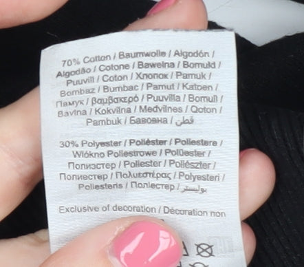 Jack & Jones Men's Black Pullover Hoodie - S