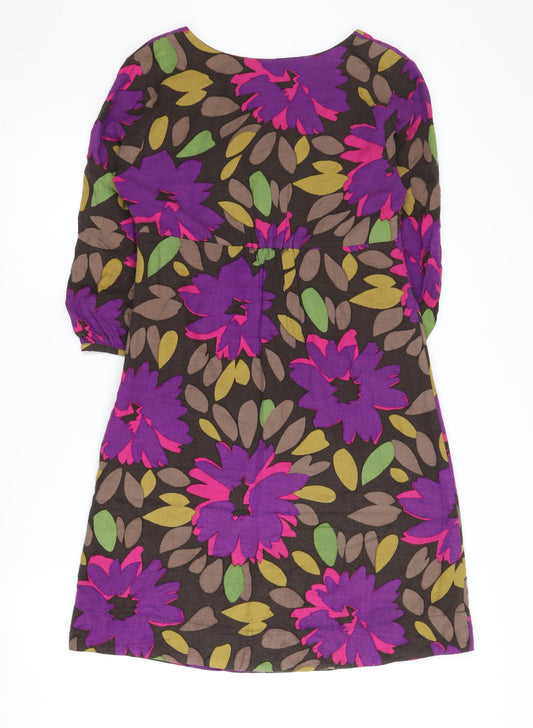 Boden Women's Multicoloured Floral Dress M