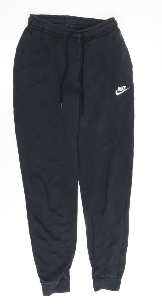 Nike Men's Black Jogger Trousers XS Elastic Drawstring