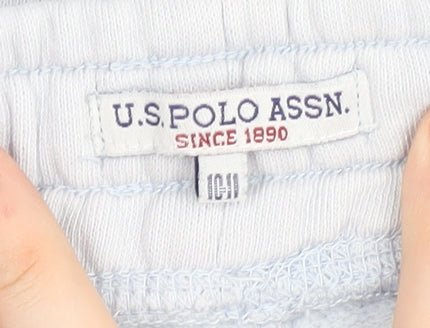 Additional view of U.S. Polo Assn. boys’ sky blue jogger trousers, soft fleece
