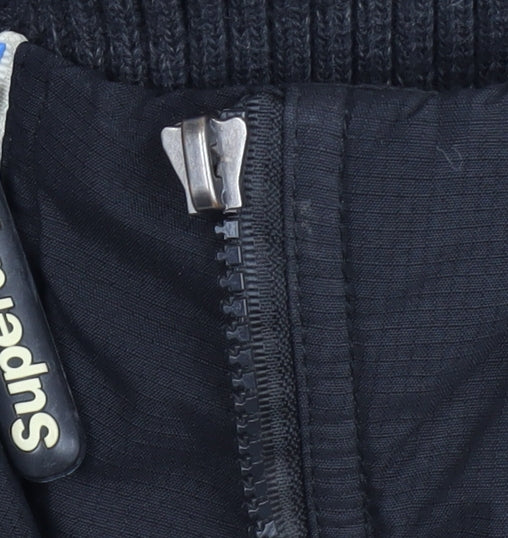 Superdry Men's L Black Windbomber Jacket, Hooded, Casual