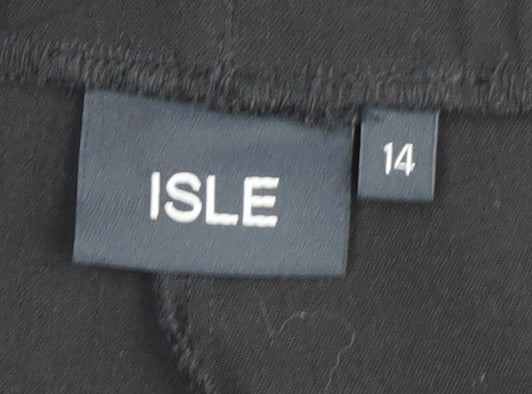 ISLE Women's Black Trousers Size 14