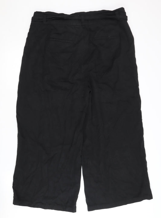 FatFace Women's Black Trousers, Size 16, Regular Fit