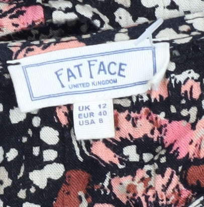 Fat Face Women's Multicoloured Floral Blouse UK 12