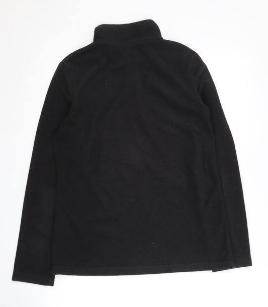 Regatta Women's Black Fleece Zip Sweatshirt Size 12