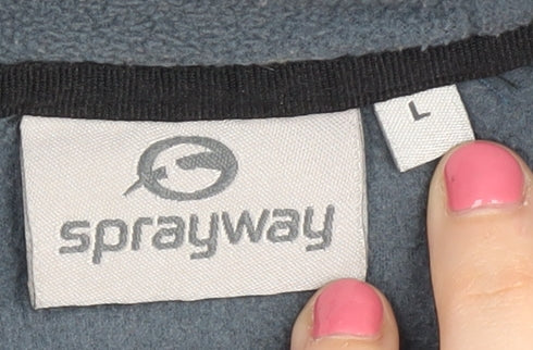 Sprayway Men's Blue Sweatshirt, Large, Fleece
