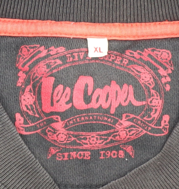 Lee Cooper Men's Black Pullover Sweatshirt XL