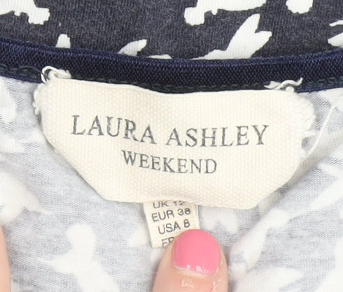 Laura Ashley Women's Black Camisole Animal Print Size 12