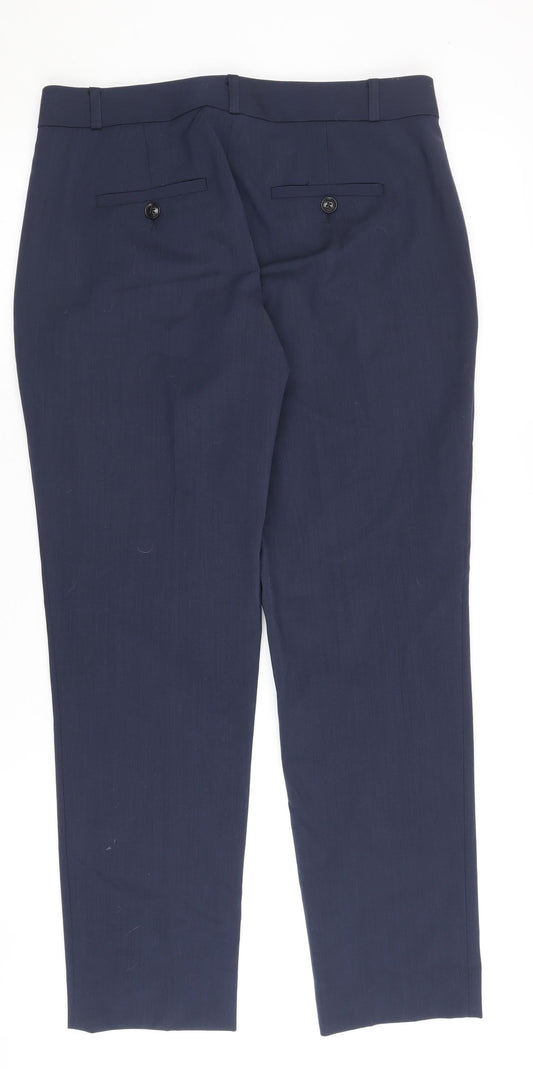 Banana Republic Womens Blue Wool Trousers Size 6