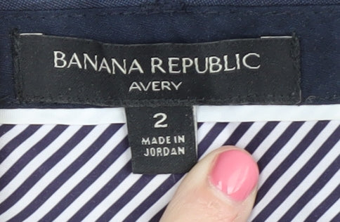 Banana Republic Womens Blue Wool Trousers Size 6