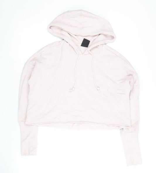 Womens UK S Regular Nike Pink Pullover Hoodie