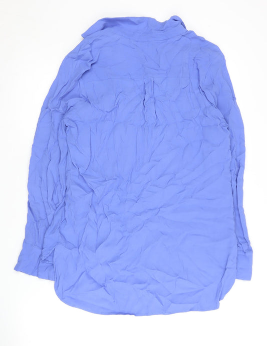 Crew Clothing Company Women's Blue Blouse Size 12