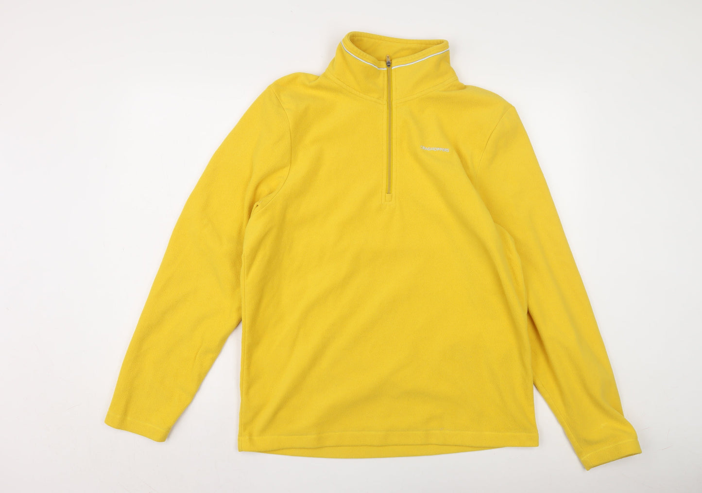 Craghoppers Men's Yellow M 1/4 Zip Fleece Sweatshirt