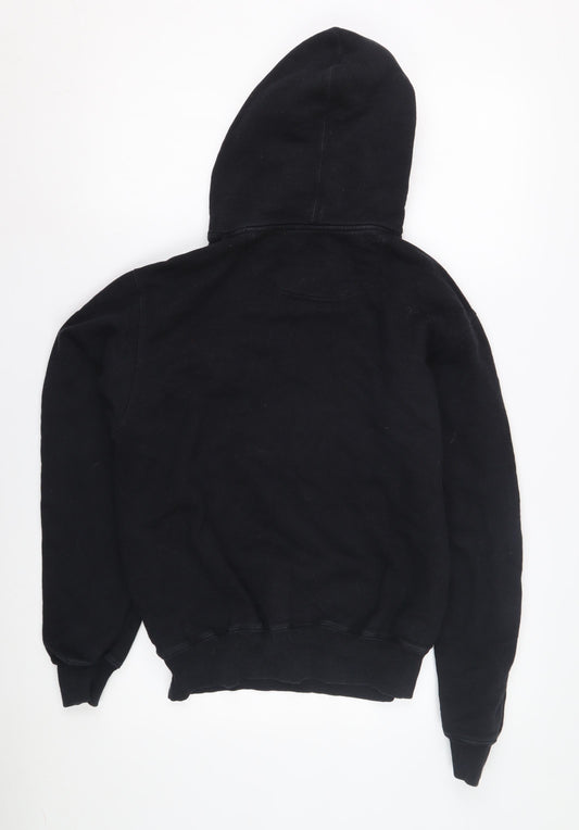 Champion Men's Black Pullover Hoodie, Size S, Logo Accent