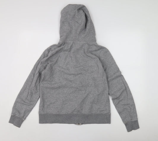 Superdry Women's Grey Full Zip Hoodie Size 12
