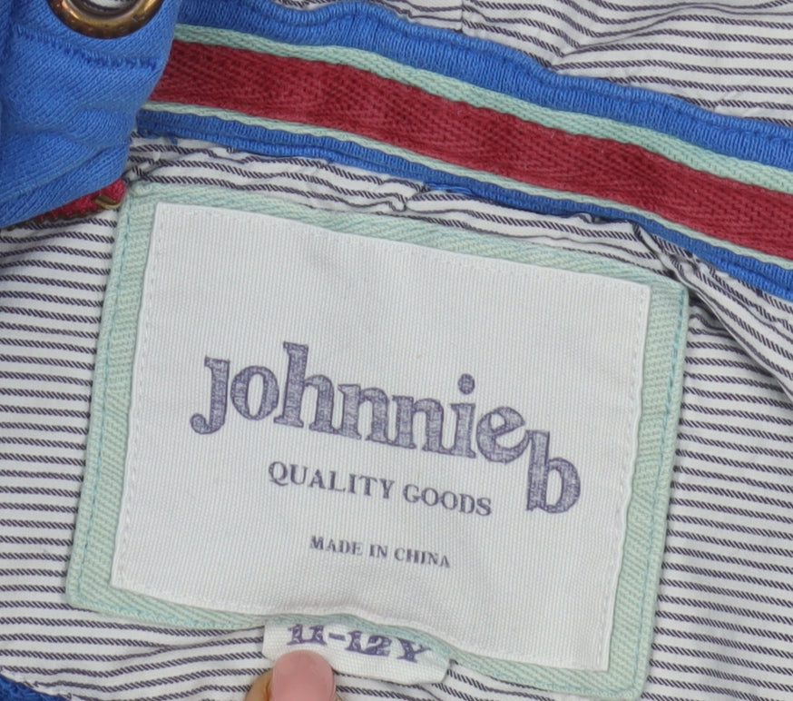 Johnnie B Boys Blue Hooded Zip Jacket 11-12 Years